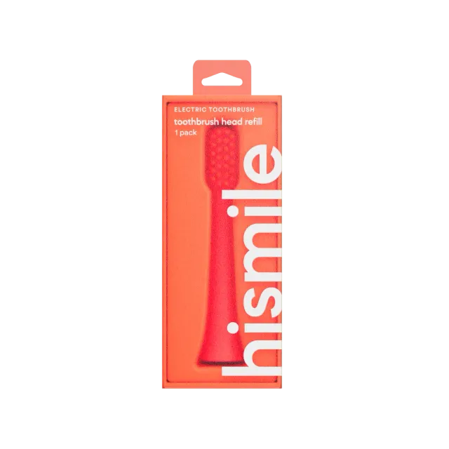 Hismile testina ricambio spazzolino elettrico rosso brillante