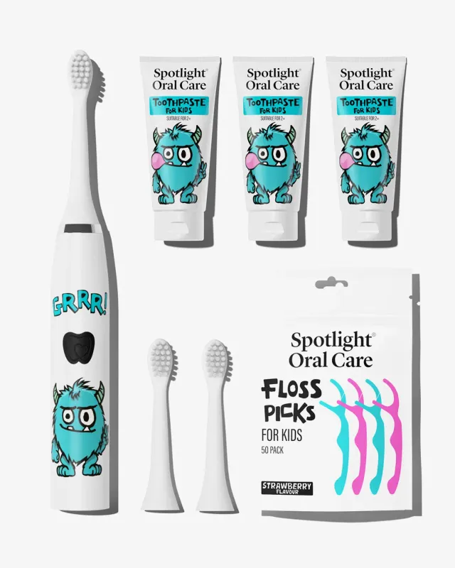 Spotlight Oral Care Monster Kids Bundle kit bambini mostri