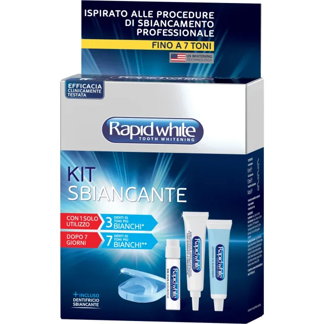 Rapid White kit sbiancante denti senza perossido 7 toni