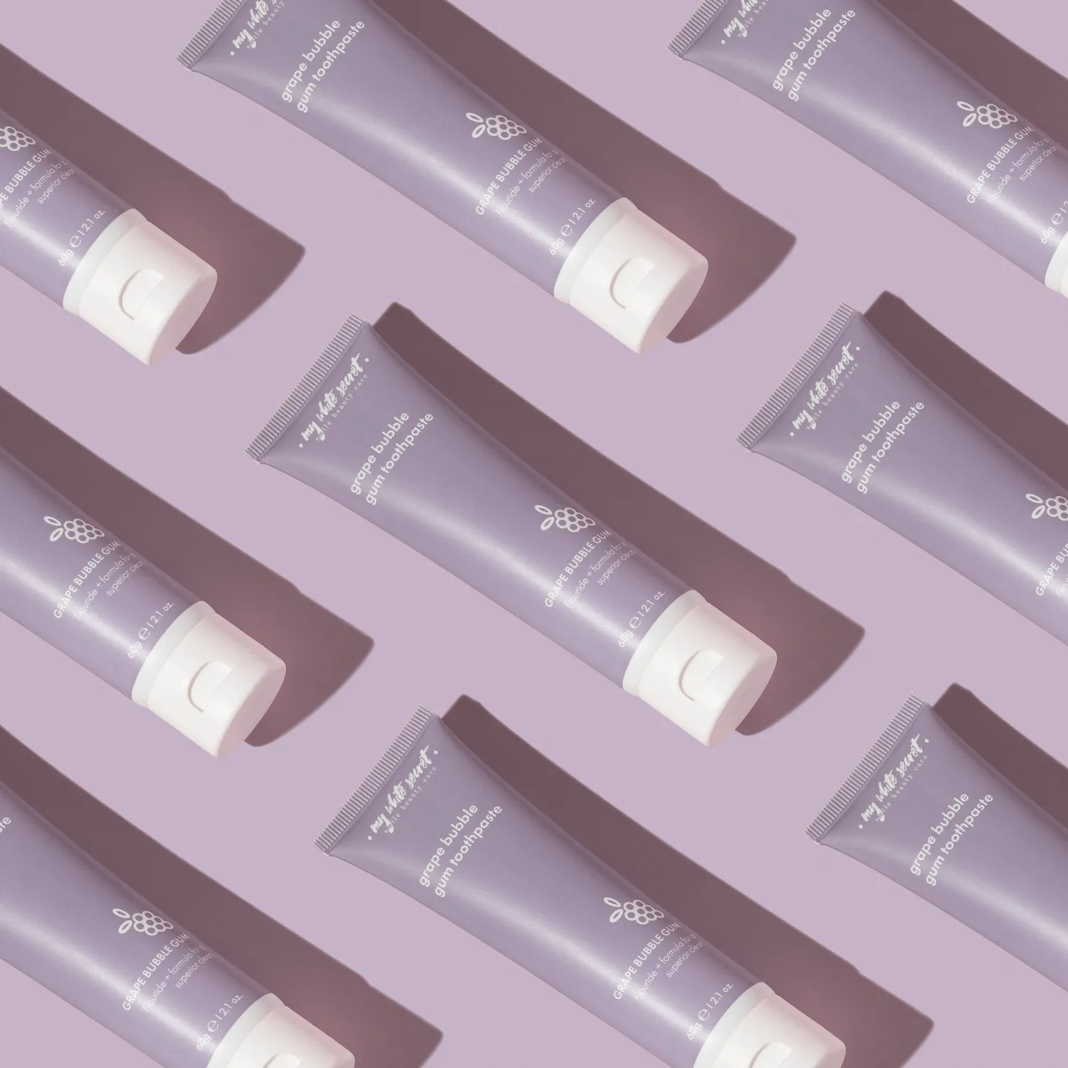My White Secret Grape Bubblegum Toothpaste dentifricio uva