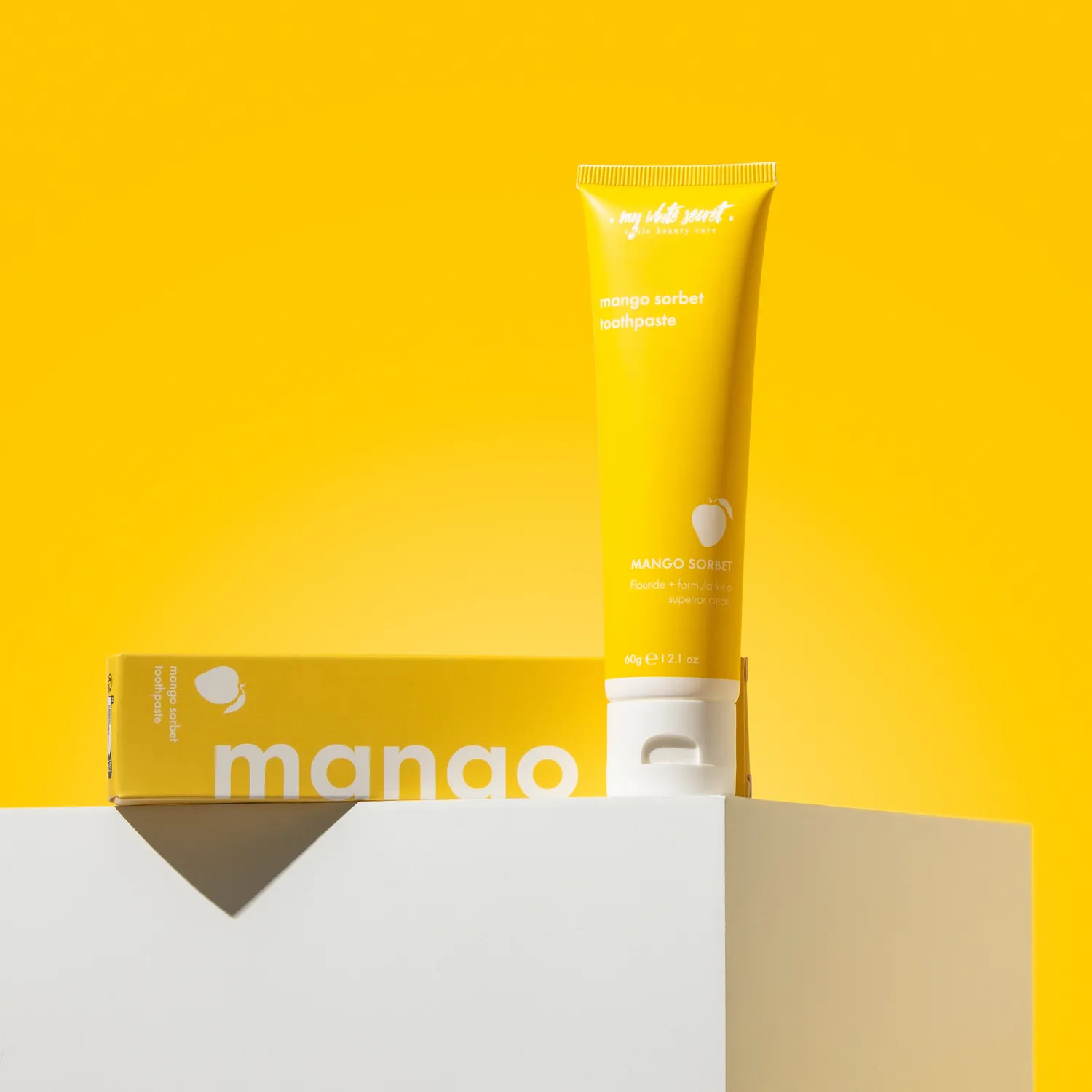 My White Secret Mango Sorbet Toothpaste dentifricio mango