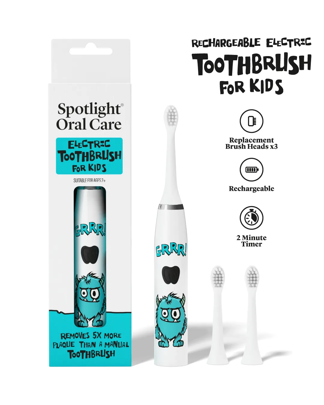 Spotlight Kids Monster spazzolino elettrico bambini