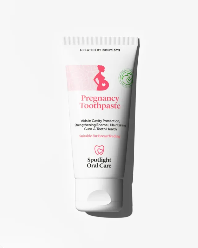 Spotlight dentifricio gravidanza con fluoro e acido folico delicato