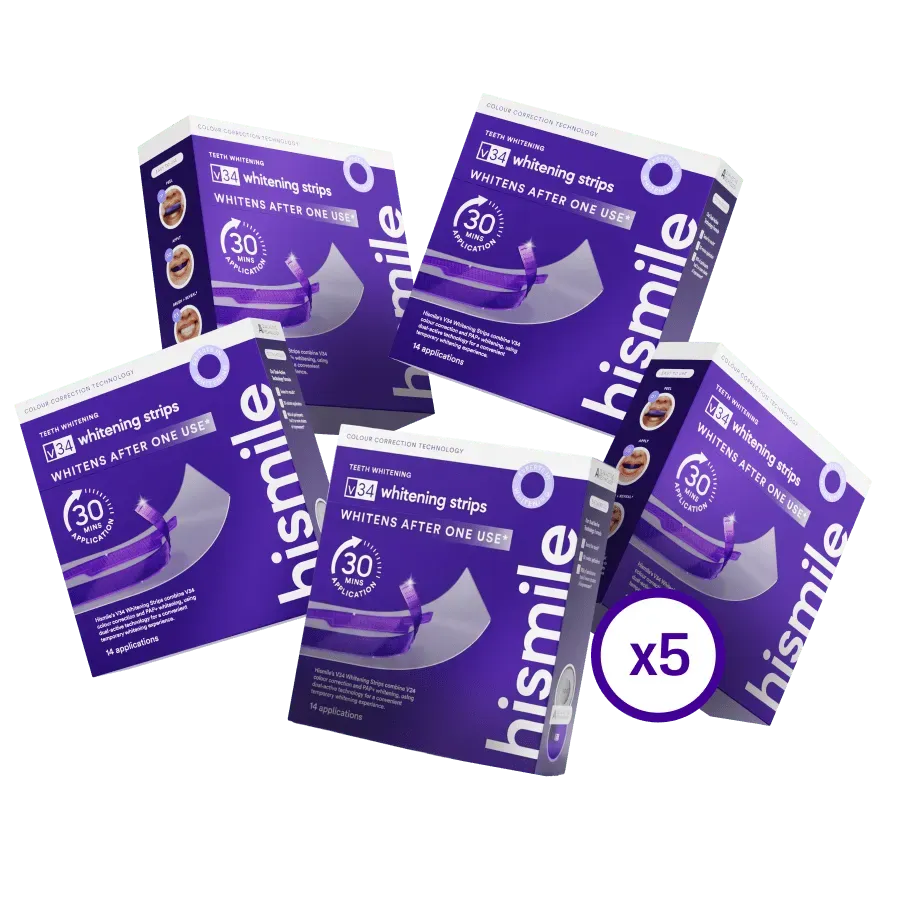 Hismile V34 strisce sbiancanti 14 applicazioni PAP+