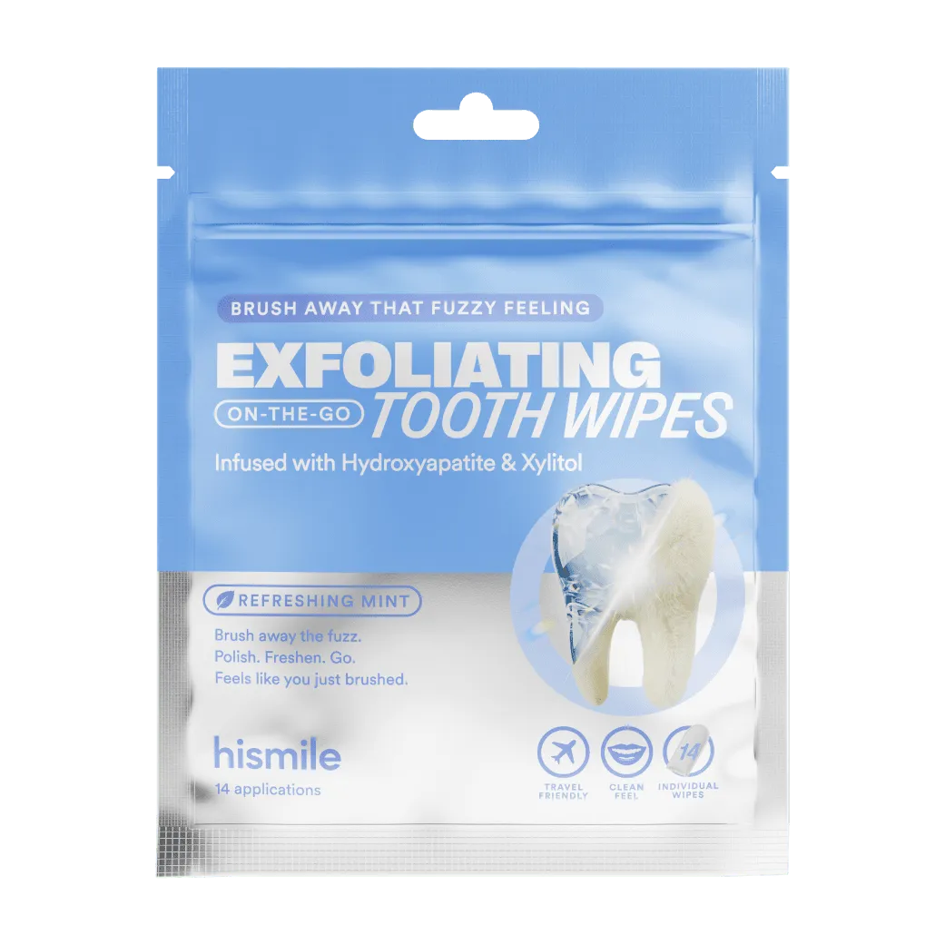 Hismile Tooth Wipes salviette dentali esfolianti