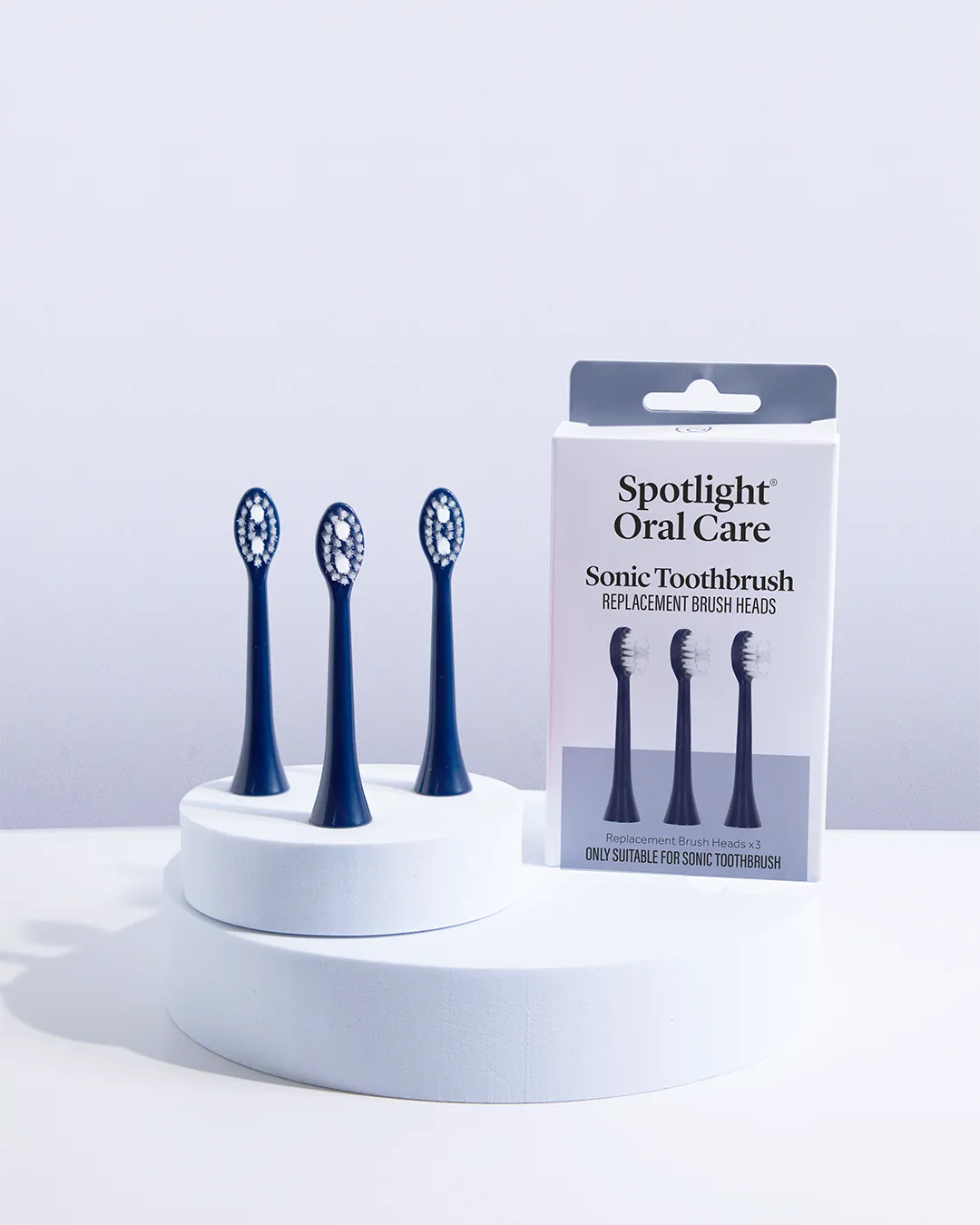 Spotlight Sonic testine ricambio blu notte 3 pz delicate