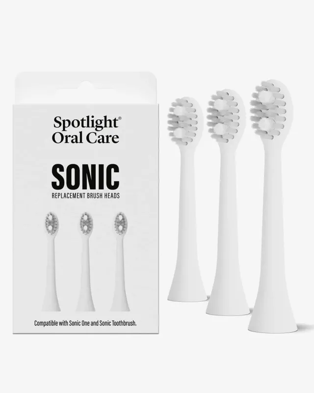 Spotlight Sonic testine ricambio bianche setole morbide