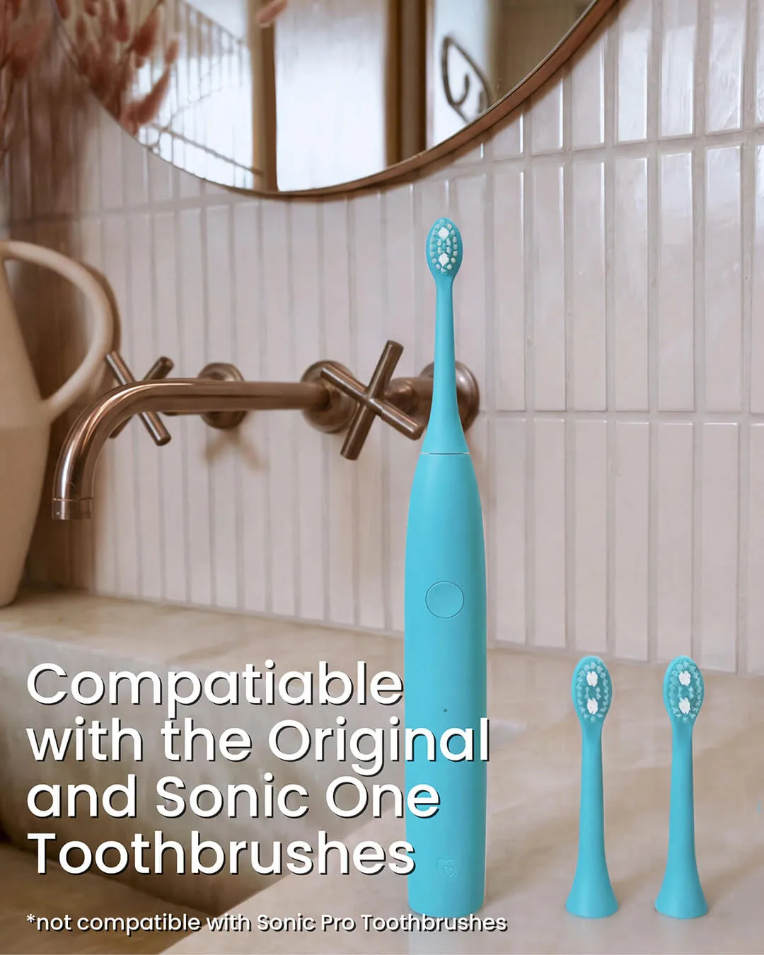 Spotlight Sonic testine ricambio blu setole morbide