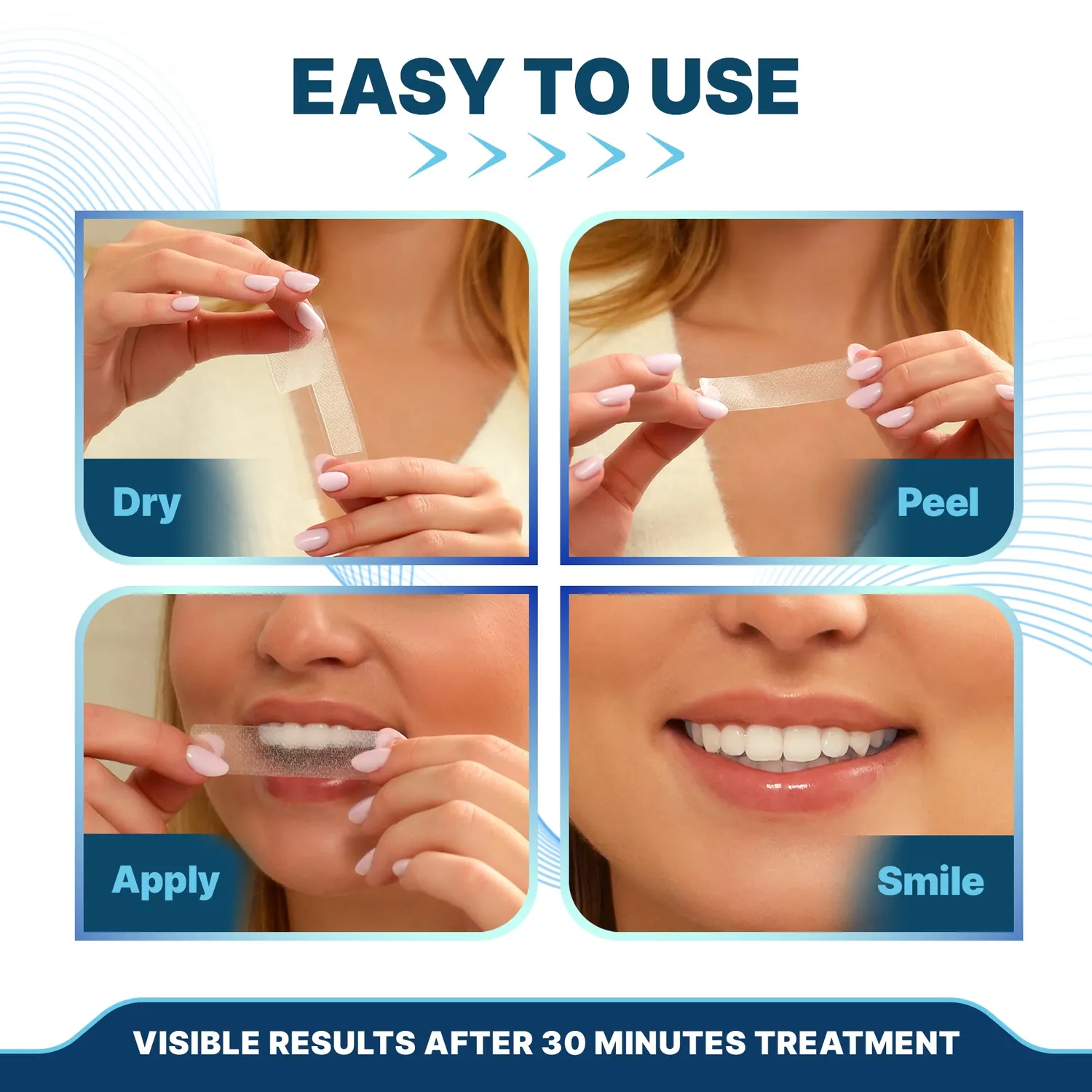 IvorySmile Natural strisce sbiancanti 28 pezzi senza perossido