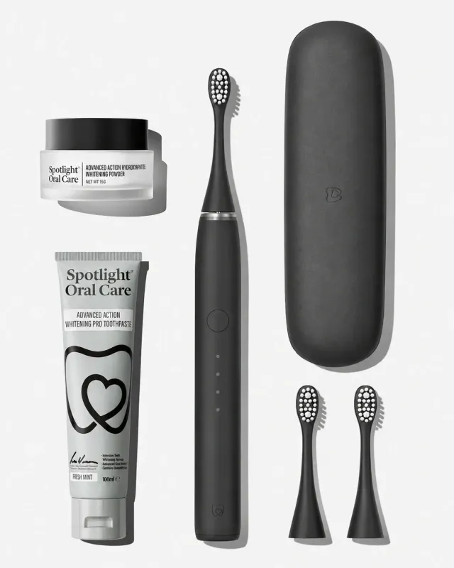 Spotlight Oral Care Advanced Spotlight Bundle kit nero jet sbiancante