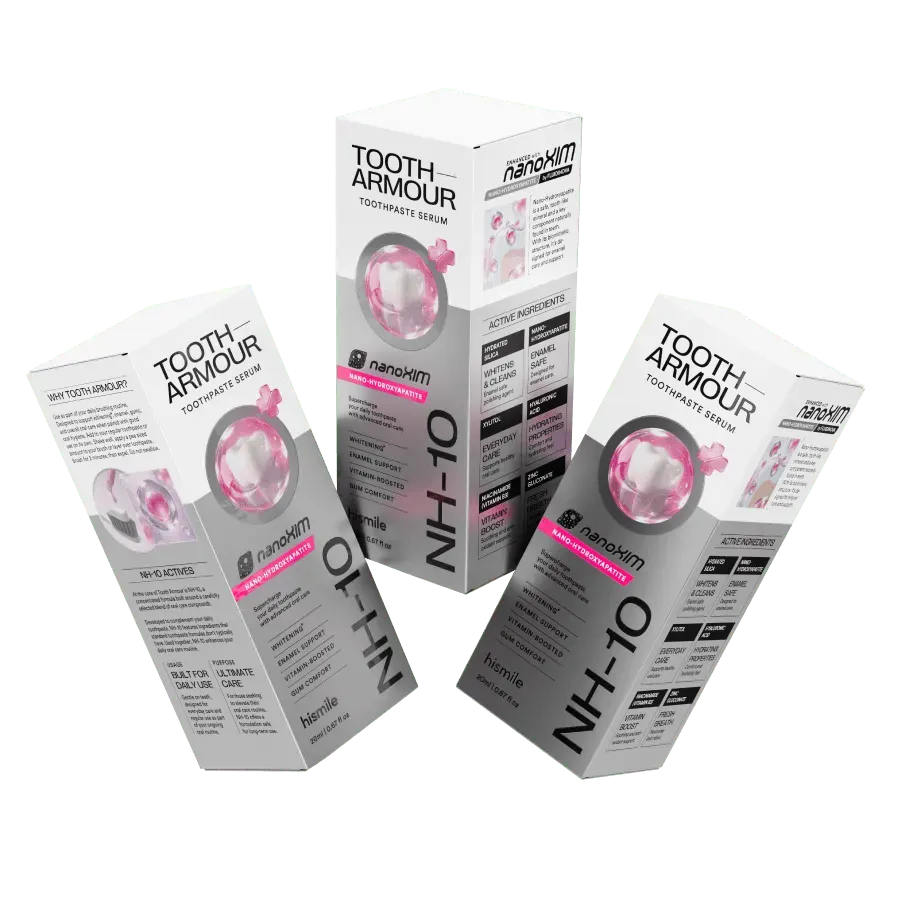 Hismile Tooth Armour Siero Dentifricio Set 3 pezzi idrossiapatite