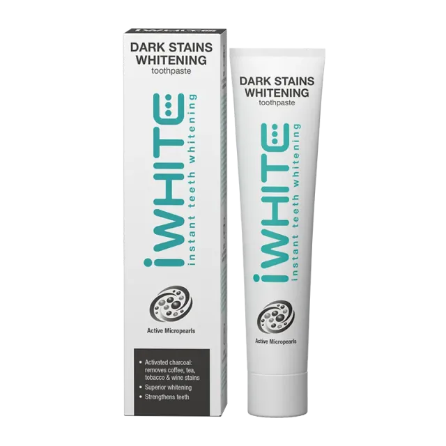 iWhite Dark Stains dentifricio sbiancante antimacchia