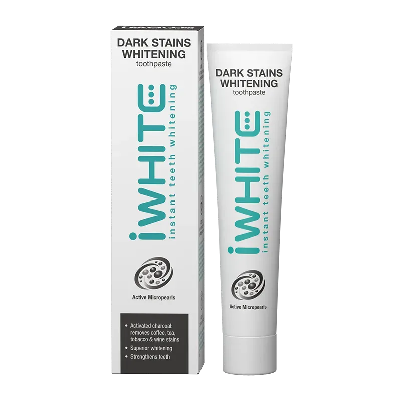 iWhite Dark Stains dentifricio sbiancante antimacchia