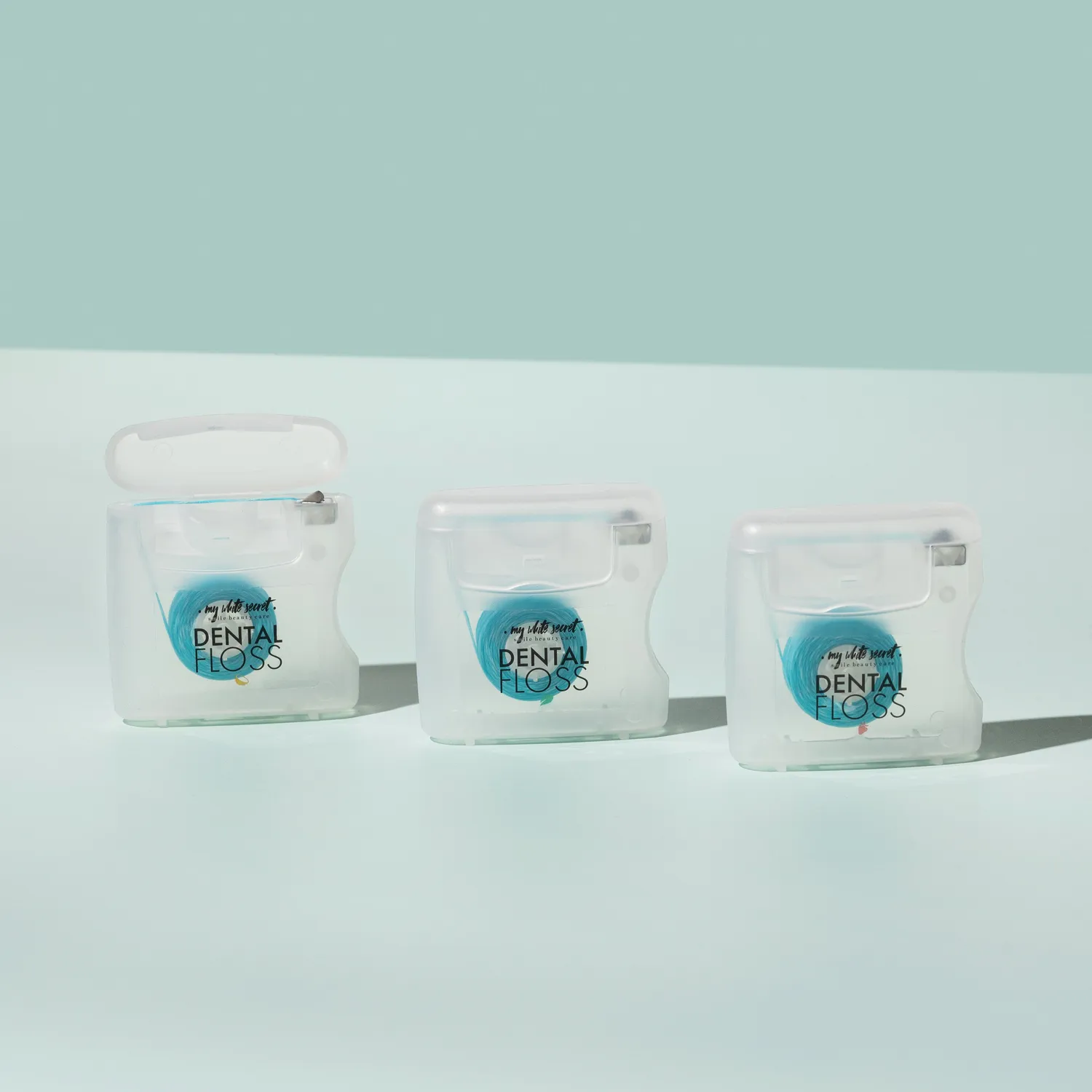 My White Secret filo interdentale 3 pezzi 3 gusti aromatizzato