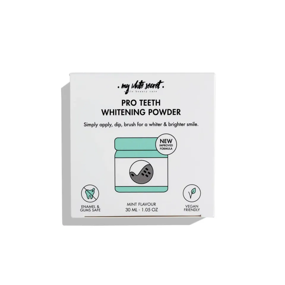 My White Secret Polvere Sbiancante Denti Pro carbone attivo