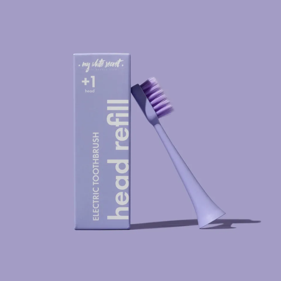 My White Secret Electric Toothbrush Replacement Head testina viola