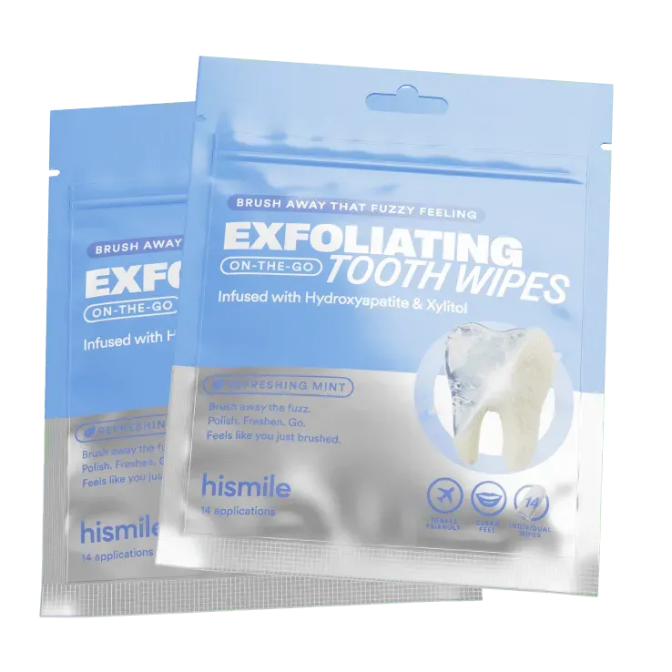 Hismile Tooth Wipes salviette denti esfolianti value pack