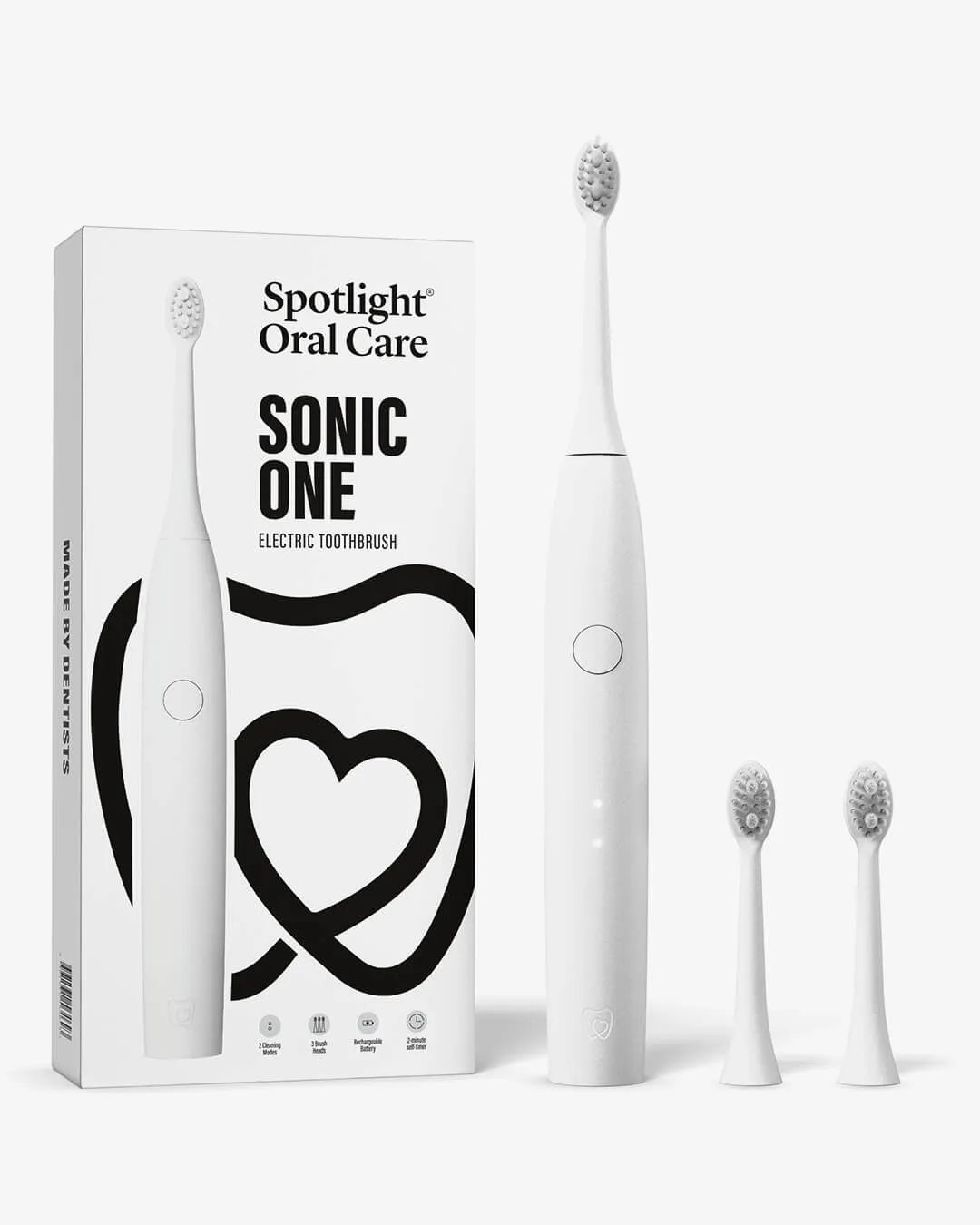 Spotlight Oral Care Sonic One Bundle spazzolino bianco 4 pezzi