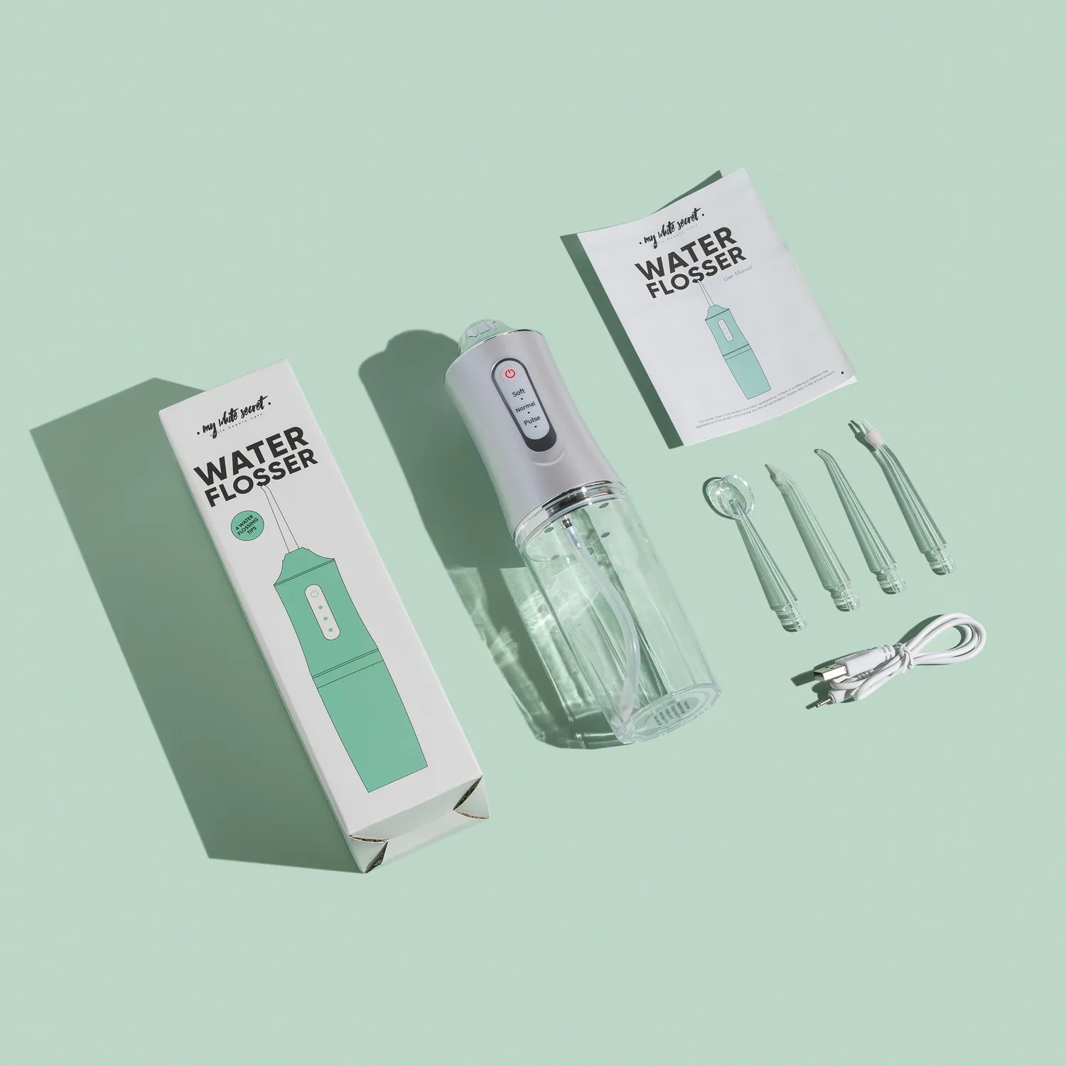 My White Secret idropulsore dentale portatile per igiene orale