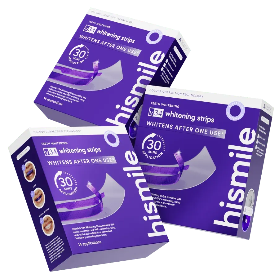Hismile V34 strisce sbiancanti 14 applicazioni PAP+ istantaneo