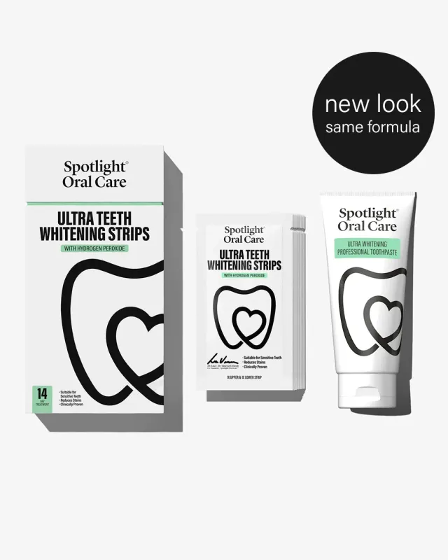 Spotlight Oral Care 14 Day Ultra Strisce sbiancanti 14 giorni con dentifricio