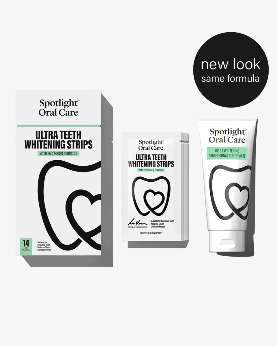 Spotlight Oral Care 14 Day Ultra Strisce sbiancanti 14 giorni con dentifricio
