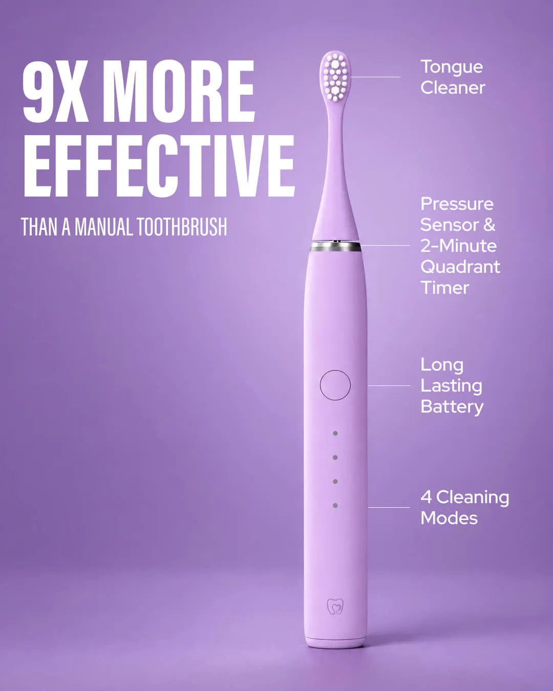 Spotlight Sonic Pro spazzolino elettrico viola wisteria per smalto sensibile