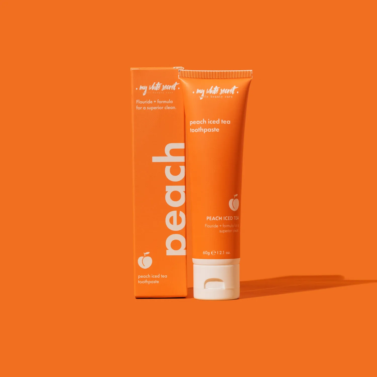 My White Secret Peach Iced Tea dentifricio gusto pesca
