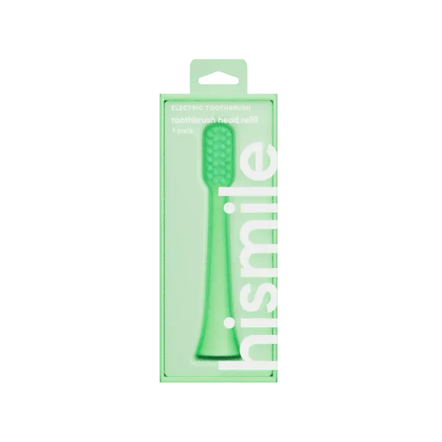 Hismile Testina Ricambio Spazzolino Elettrico Verde 1 pz Setole Morbide