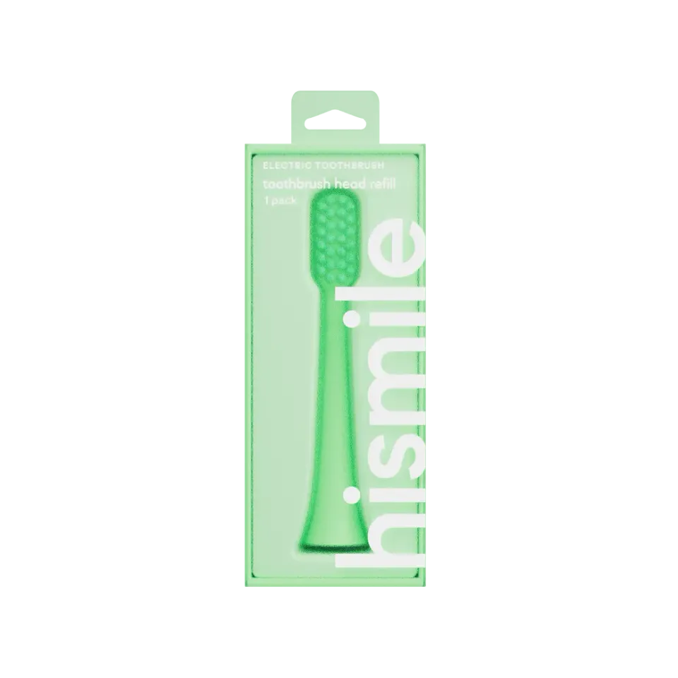 Hismile Testina Ricambio Spazzolino Elettrico Verde 1 pz Setole Morbide