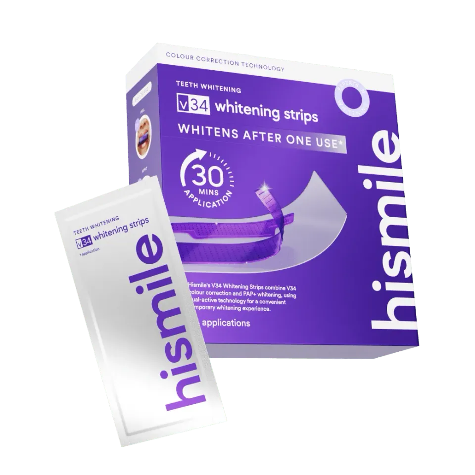 Hismile V34 Strisce Sbiancanti 14 applicazioni PAP+