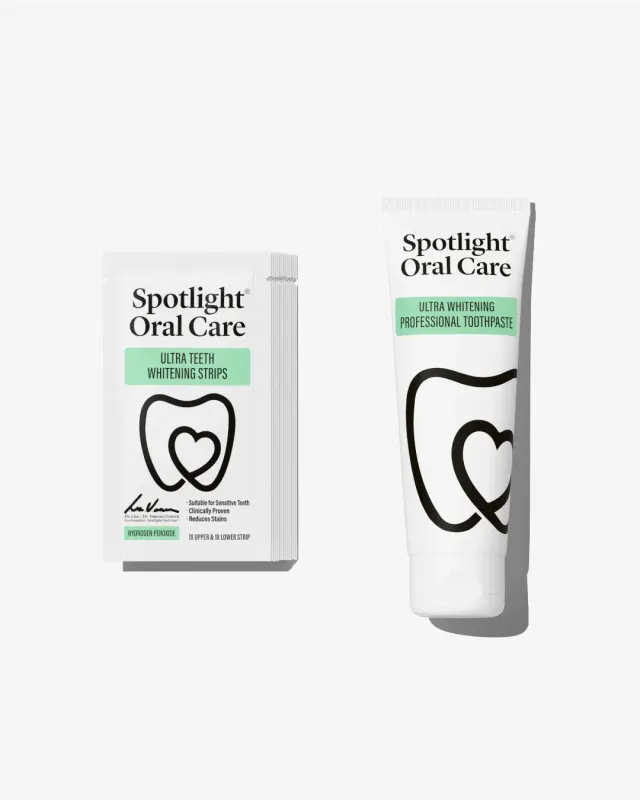 Spotlight Oral Care Ultra Strisce sbiancanti 14 giorni + dentifricio 75ml PAP