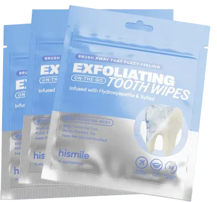 Hismile Tooth Wipes salviettine denti set triplo idrossiapatite