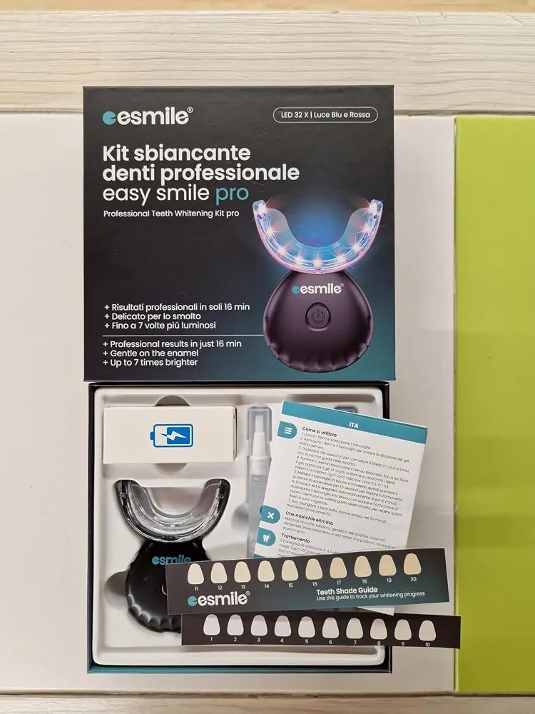 esmile Easy Smile bundle kit sbiancante + carbone cocco