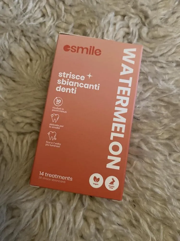 esmile strisce sbiancanti denti PAP 14 menta