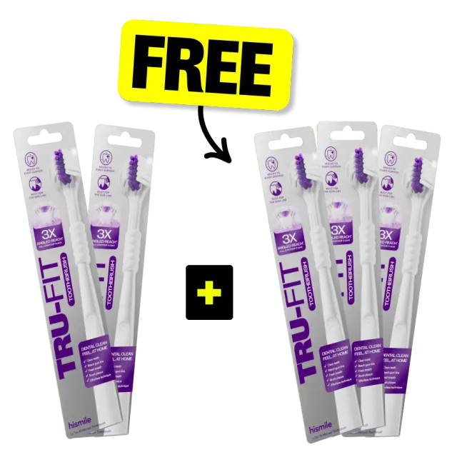 Hismile Tru-Fit Spazzolino Manuale 5 Pezzi Tre Testine