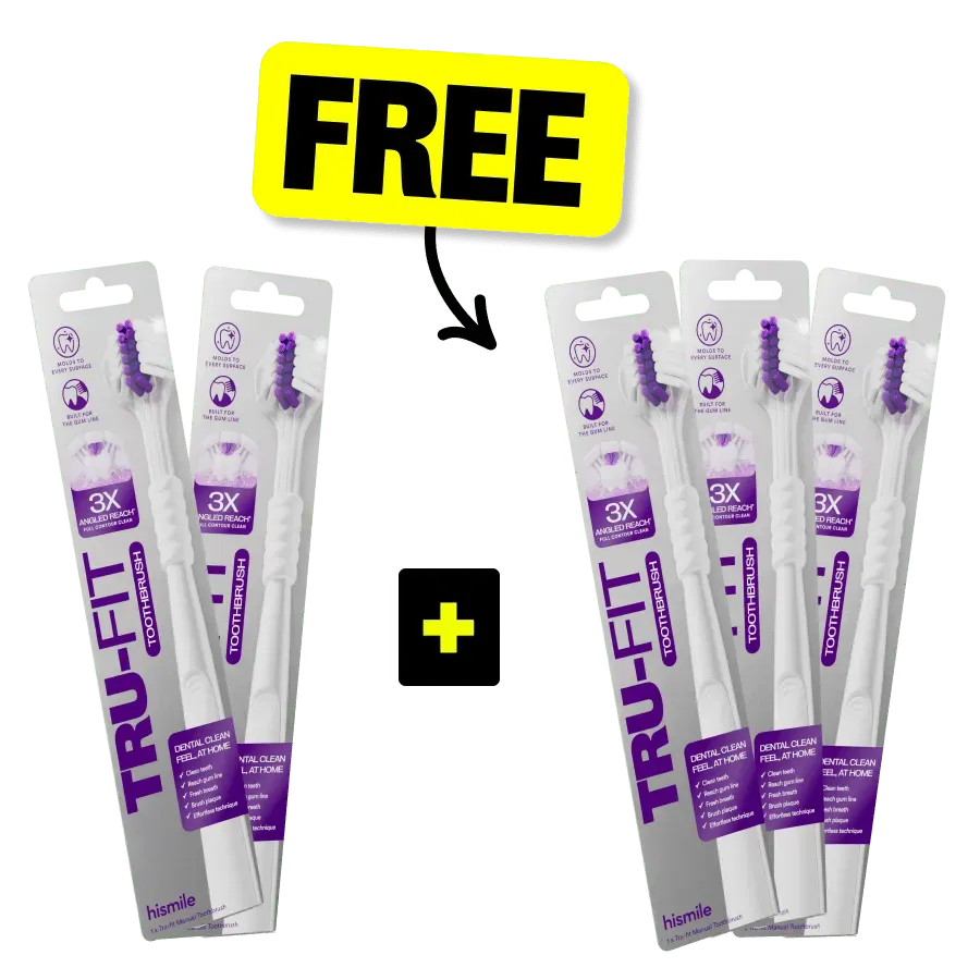 Hismile Tru-Fit Spazzolino Manuale 5 Pezzi Tre Testine
