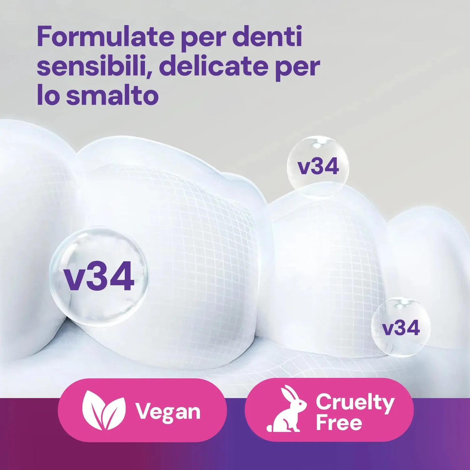 esmile strisce sbiancanti viola 28 pezzi senza perossido