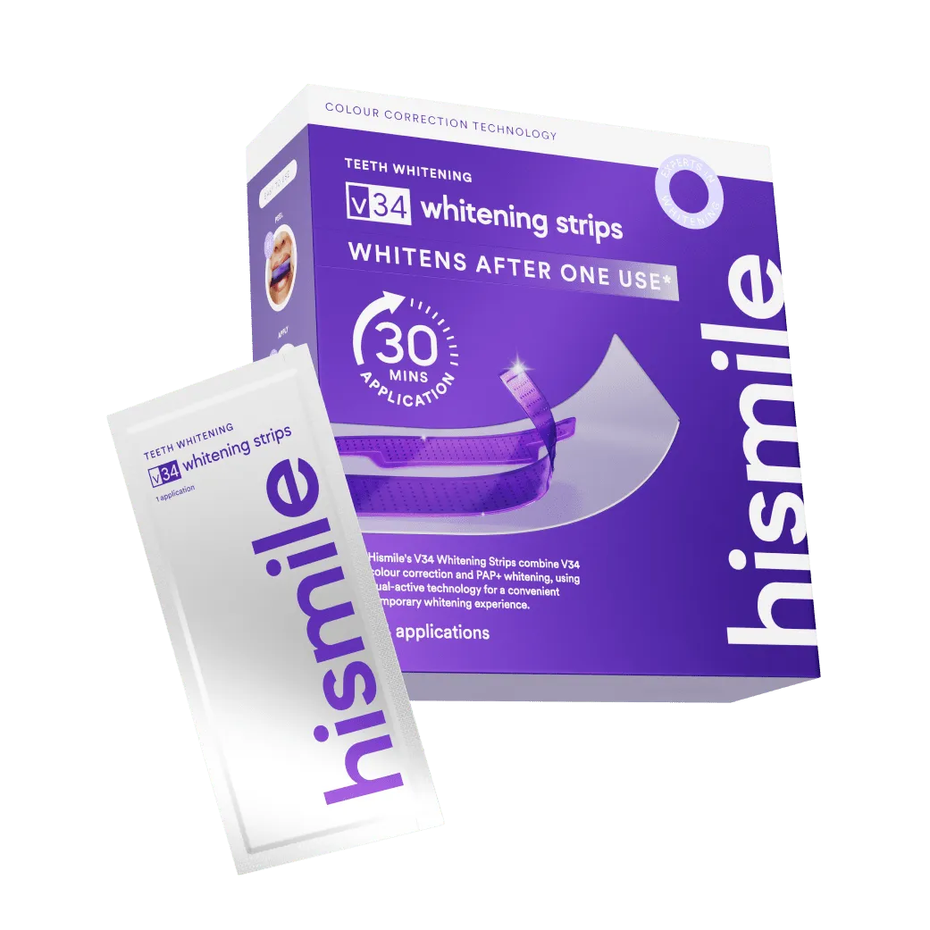 Hismile V34 Strisce Sbiancanti 14 applicazioni PAP+