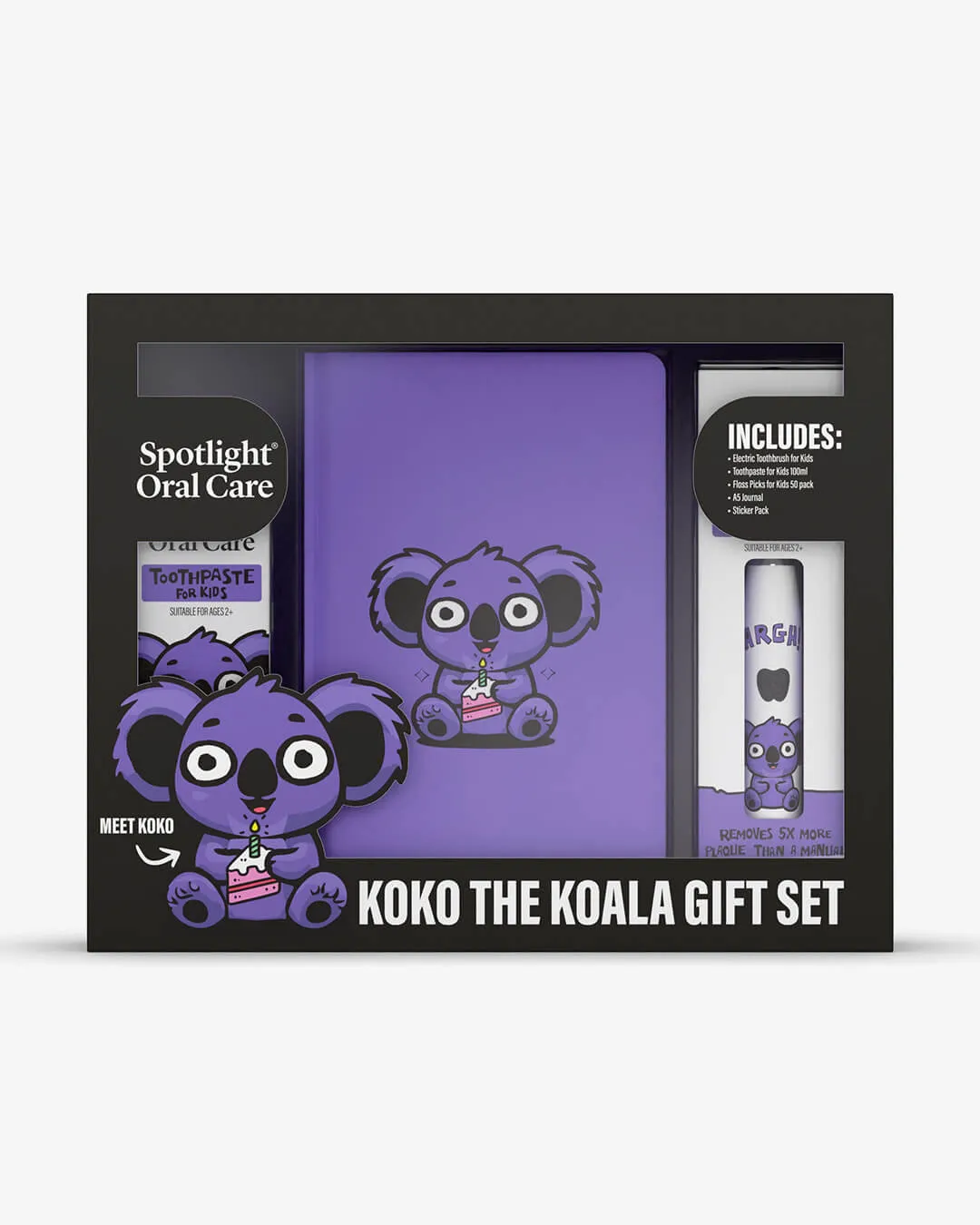 Spotlight Oral Care KoKo Koala spazzolino elettrico bambini set fragola