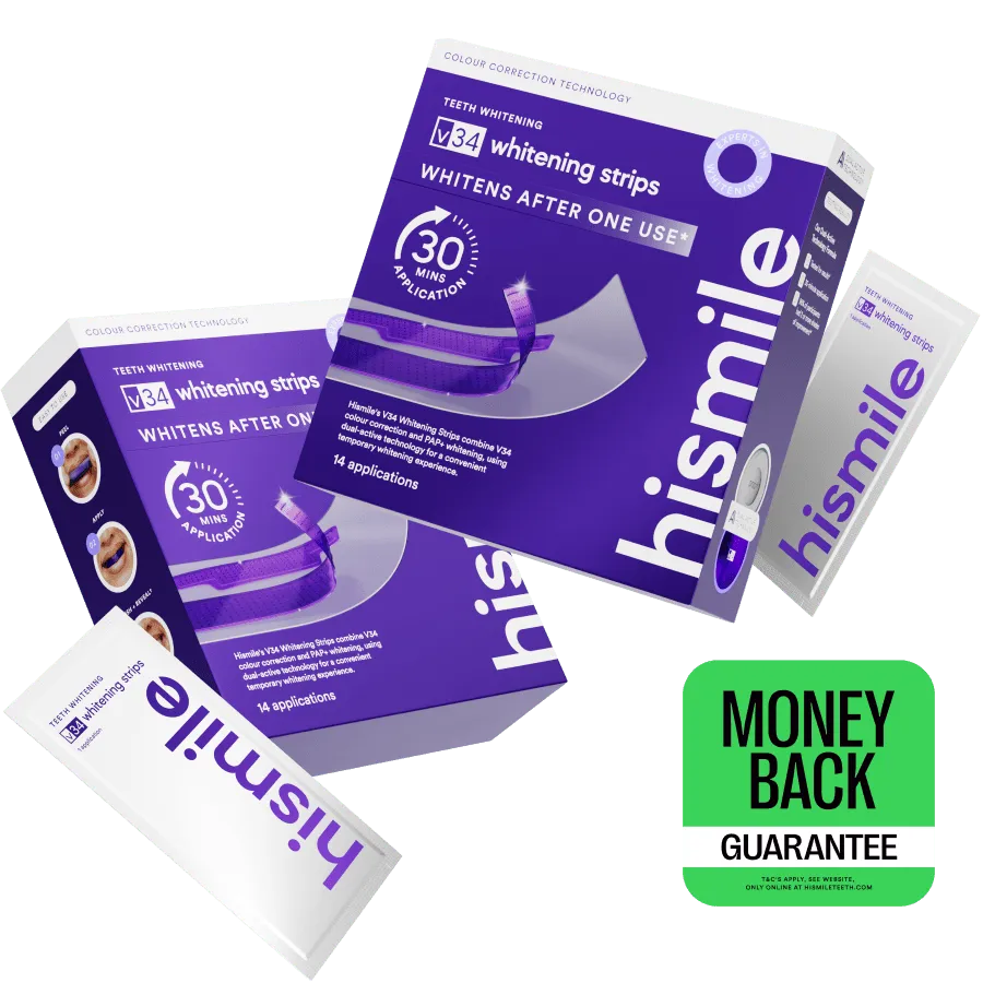 Hismile V34 strisce sbiancanti 28 applicazioni 2 pack PAP+