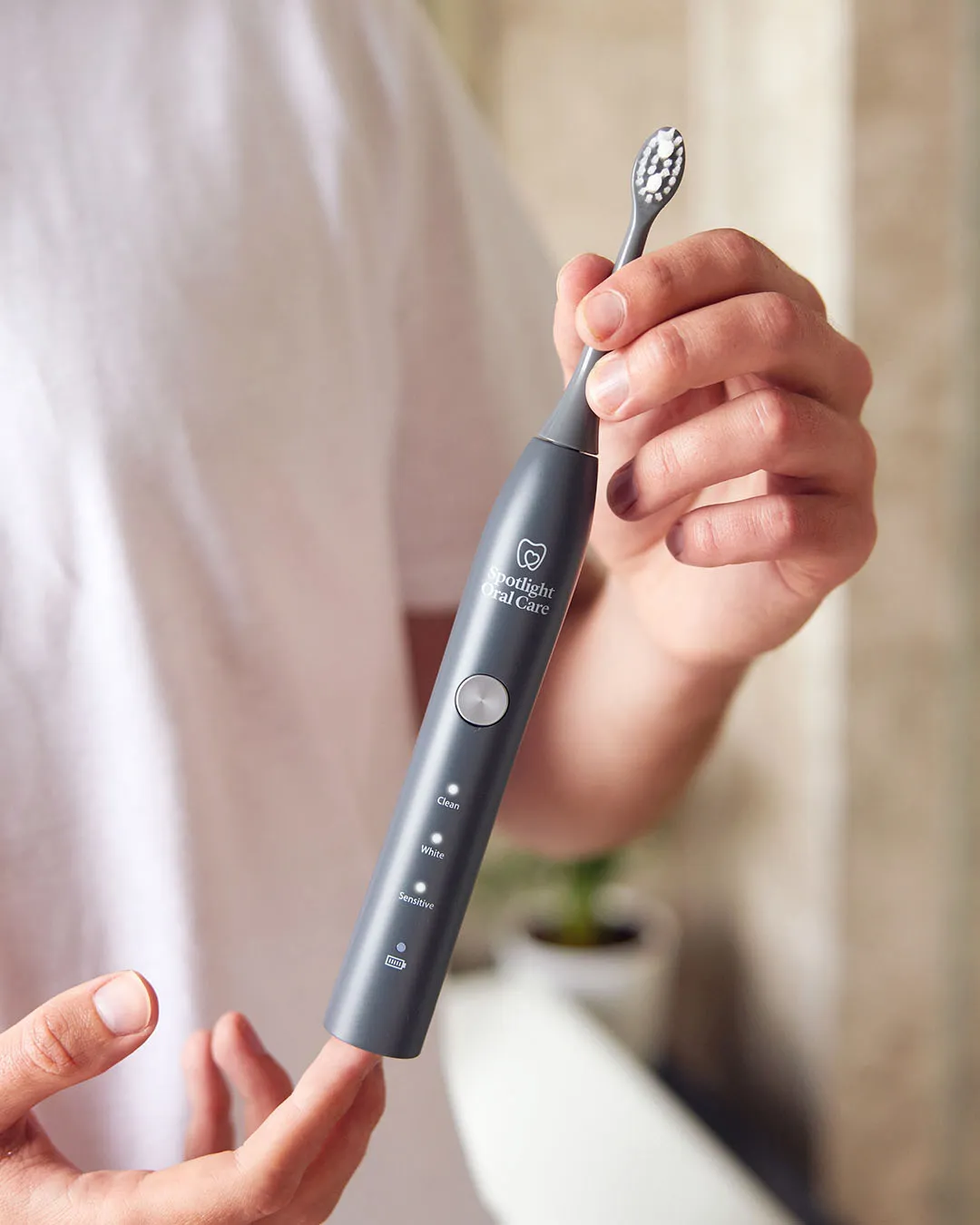 Spotlight Oral Care Sonic testine ricambio grigio grafite