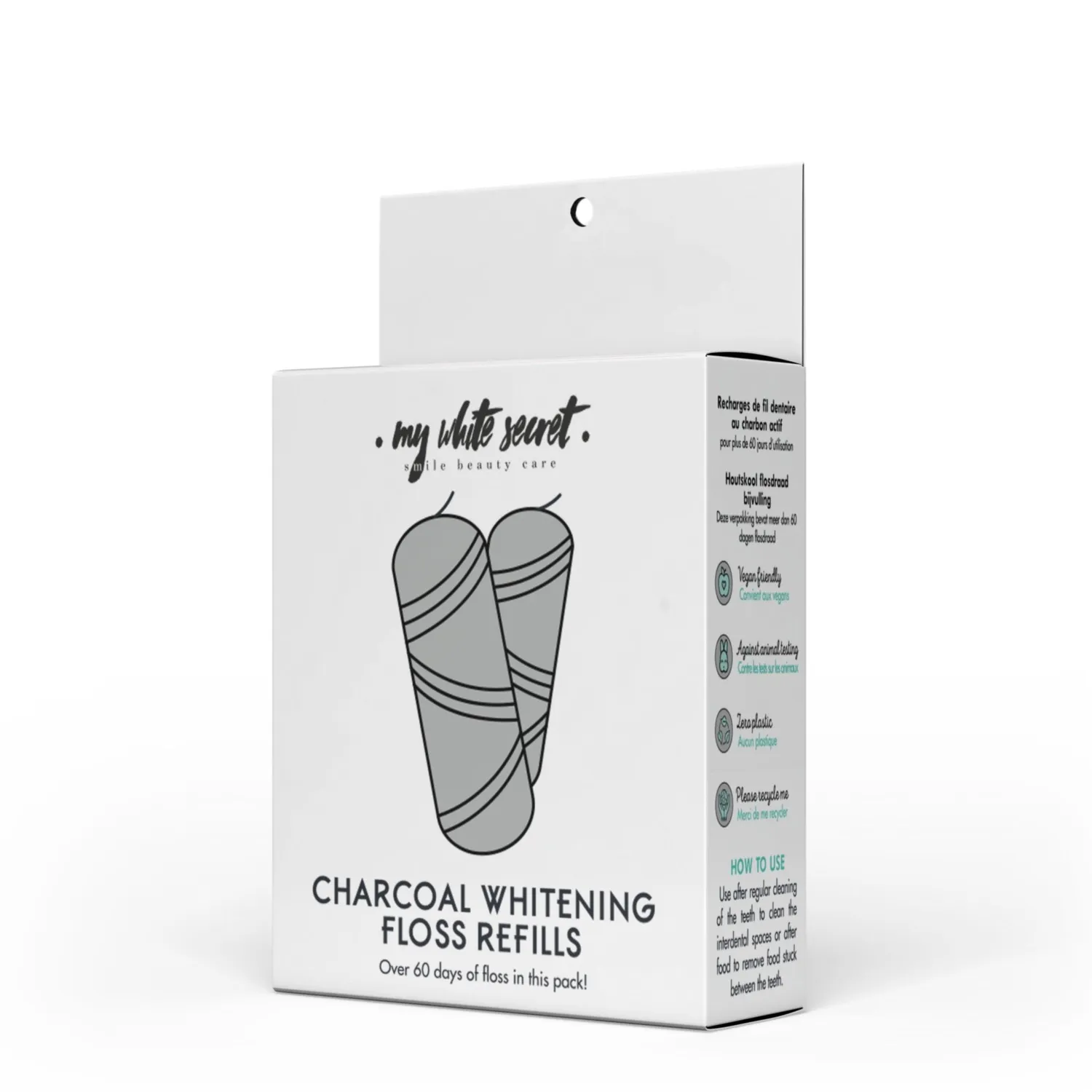 My White Secret Ricarica Filo Interdentale Carbone biodegradabile