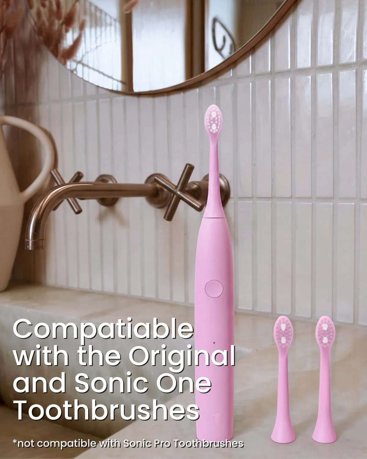 Spotlight Oral Care Sonic testine ricambio rosa