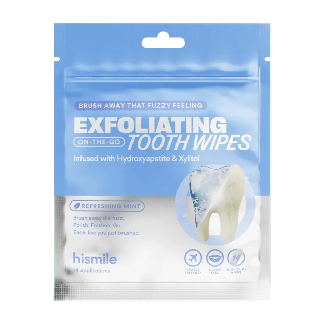 Hismile Tooth Wipes salviette dentali esfolianti