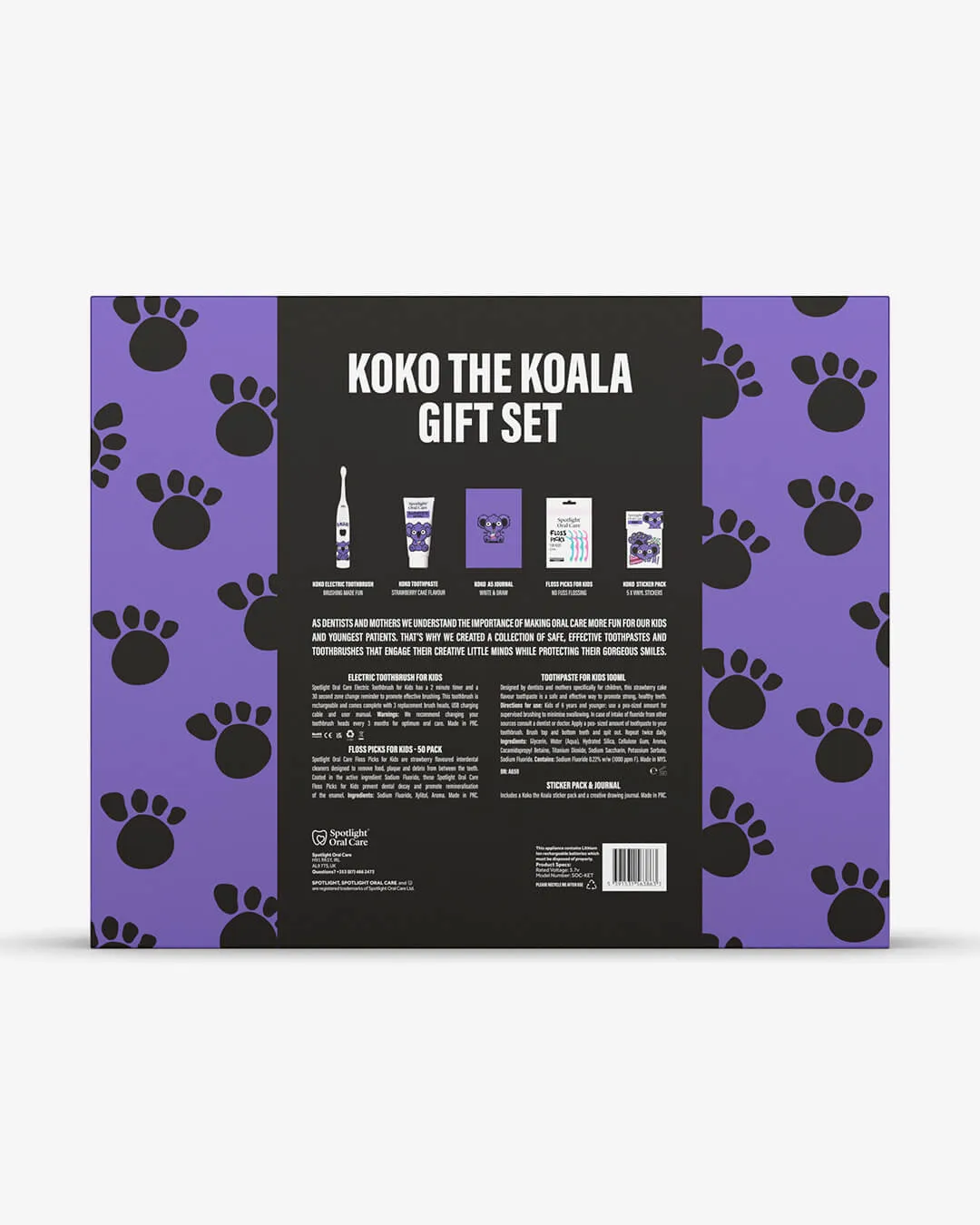 Spotlight Oral Care KoKo Koala spazzolino elettrico bambini set fragola