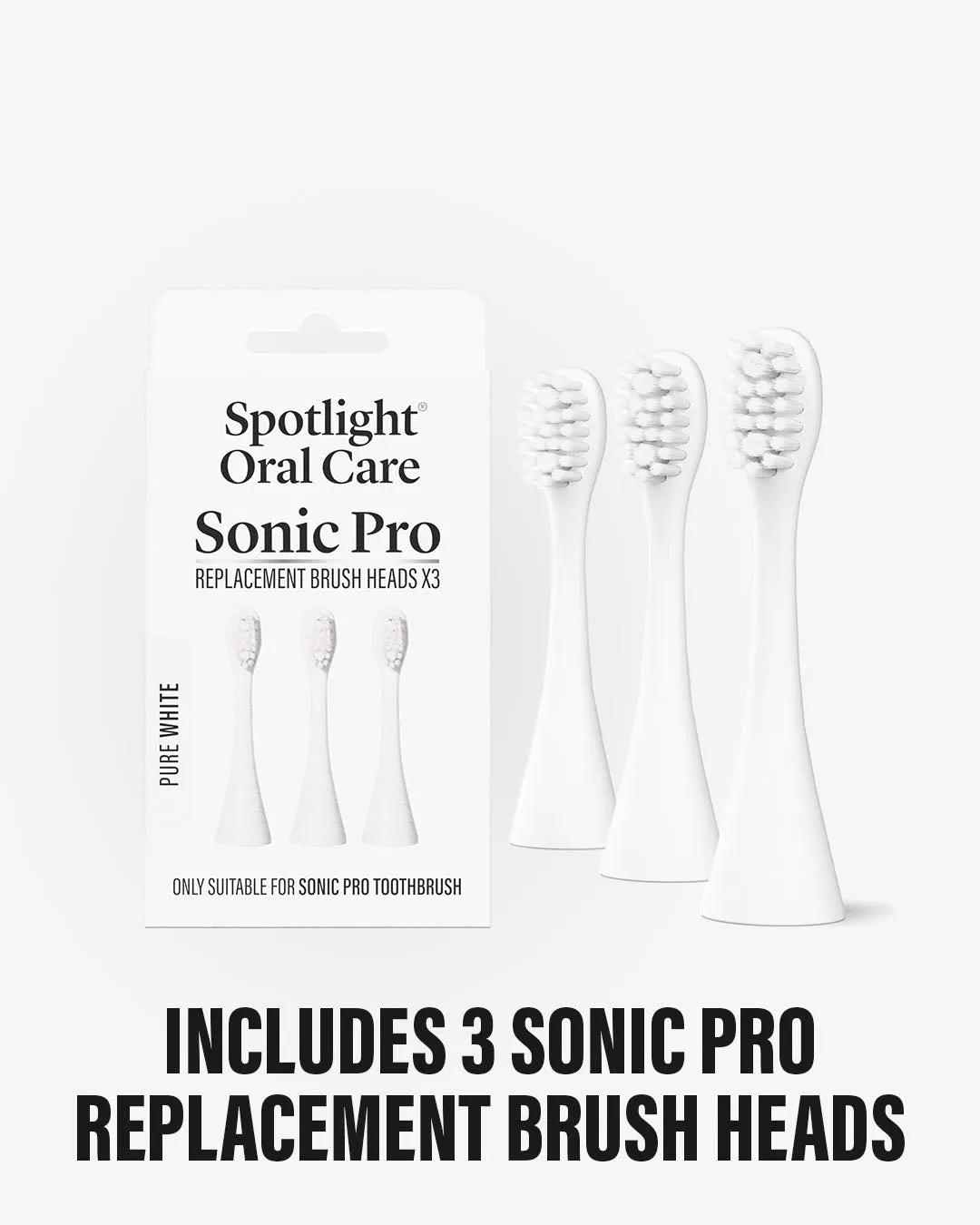 Spotlight Oral Care Sonic Pro testine ricambio bianco puro