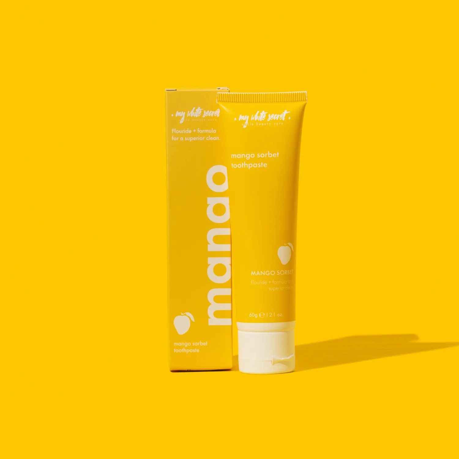 My White Secret Mango Sorbet Toothpaste dentifricio mango