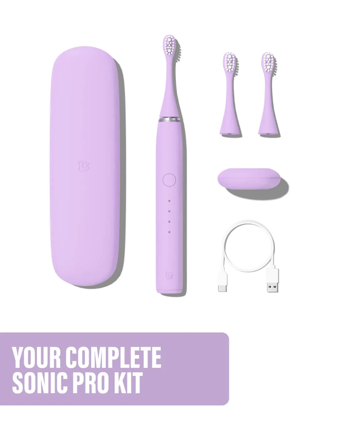 Spotlight Sonic Pro spazzolino elettrico viola wisteria per smalto sensibile