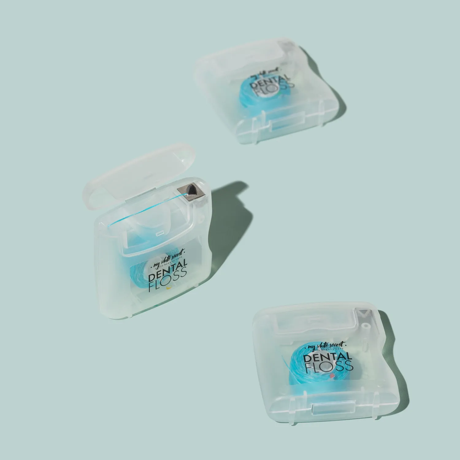 My White Secret filo interdentale 3 pezzi 3 gusti aromatizzato